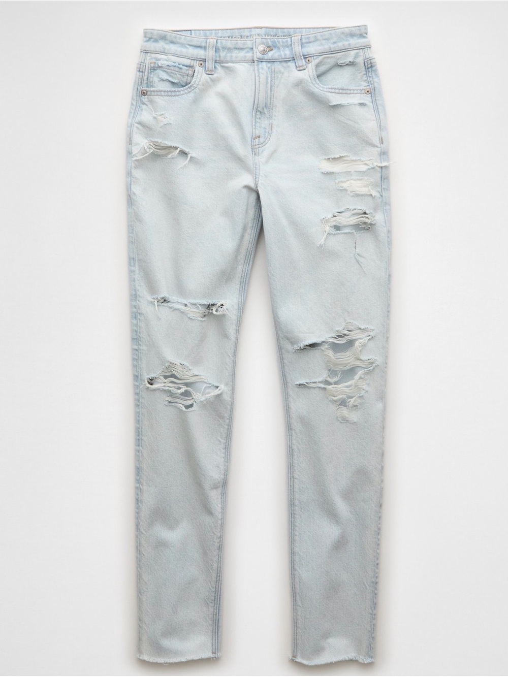 NWOT American Eagle Ripped Strigid Mom Jean - 0 X-Short